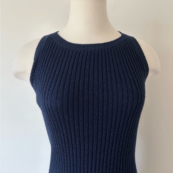 Anthropologie Saturday Sunday Navy Knit Maxi Dress size Small - Picture 3 of 7